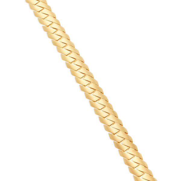 10K Solid Gold Fancy Cut 11.5mm Cuban Chain