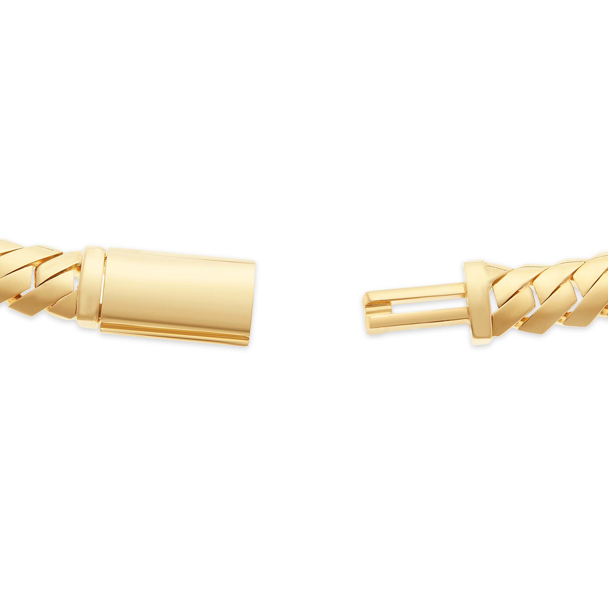 10K Solid Gold Fancy Cut 11.5mm Cuban Chain