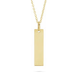 Gift for your loved ones - 14K Gold Custom Vertical Bar Necklace