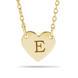 14kt Engravable Heart Necklace