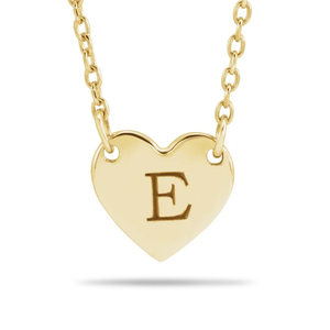 14kt Engravable Heart Necklace
