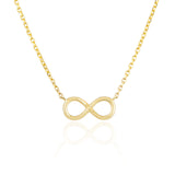 14k Gold 0.08ct Diamond Infinity Necklace