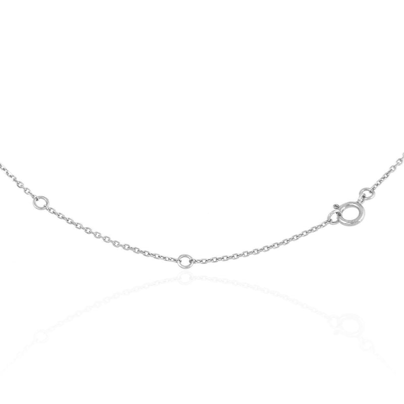 14k Gold 0.08ct Diamond Infinity Necklace