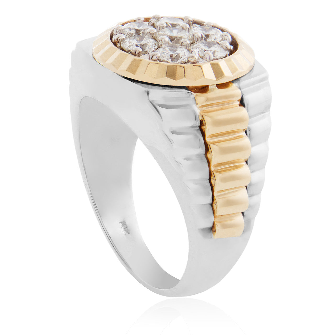 14K Gold Two-Tone 1.48ct Diamond Ring