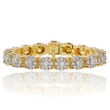 14k Yellow Gold 22.32ct Diamond Tennis Bracelet