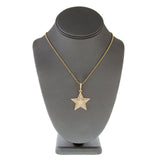 14K Yellow Gold 2.6ct Diamond Star Pendant