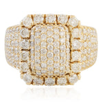 14K Yellow Gold 4.00ct Diamond Statement Ring