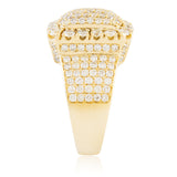 14K Yellow Gold 4.00ct Diamond Statement Ring