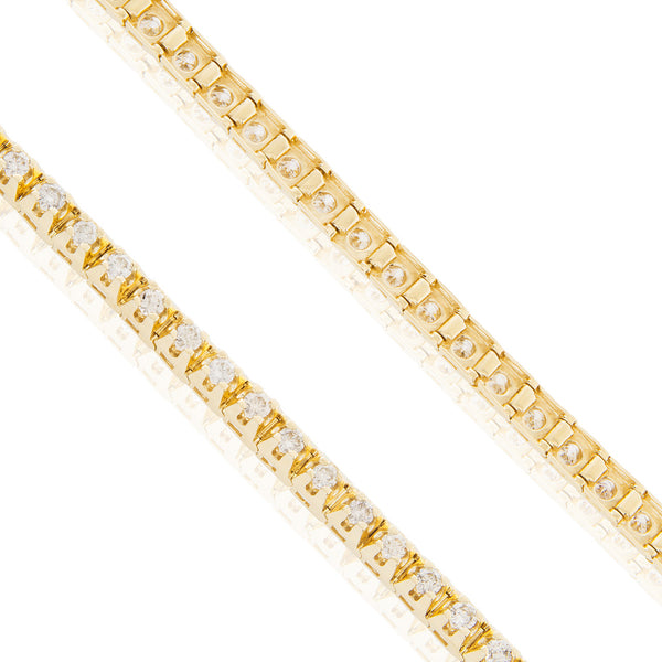 14k Yellow Gold 5.00ct Diamond Bracelet