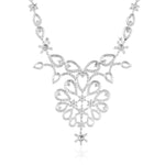 14k White Gold 10.34ct Diamond Necklace