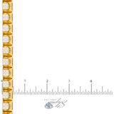 14k Yellow Gold 7.75ct Diamond Bracelet