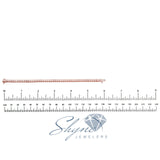 14k Rose Gold Diamond Tennis Bracelet