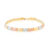 14kt Tri-Gold Matching Necklace and Bracelet