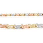 14kt Tri-Gold Matching Necklace and Bracelet