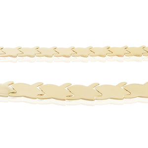 14kt Tri-Gold Matching Necklace and Bracelet