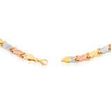 14kt Tri-Gold Matching Necklace and Bracelet