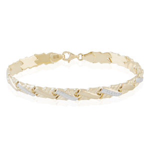 14kt Two-Tone Matching Necklace and Bracelet