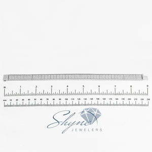 14k White Gold 9.5ct Diamond Bracelet