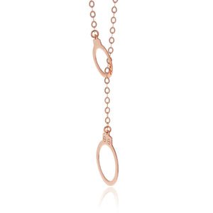 14K Gold Handcuff Adjustable Necklace