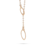 14K Gold Handcuff Adjustable Necklace