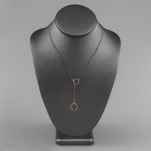 14K Gold Handcuff Adjustable Necklace