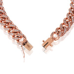 14k Gold Diamond Cuban Bracelet 8mm