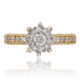 14K Yellow Gold 1.82ct Diamond Engagement Ring