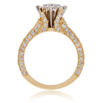 14K Yellow Gold 1.82ct Diamond Engagement Ring