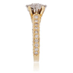 14K Yellow Gold 1.82ct Diamond Engagement Ring