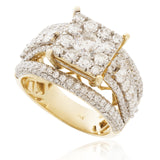 14K Yellow Gold 2.75ct Diamond Engagement Ring