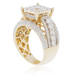 14K Yellow Gold 2.75ct Diamond Engagement Ring