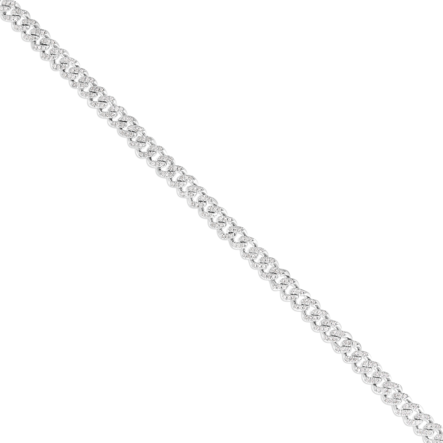 10K Gold 2.40ct Mini Diamond Cuban Chain