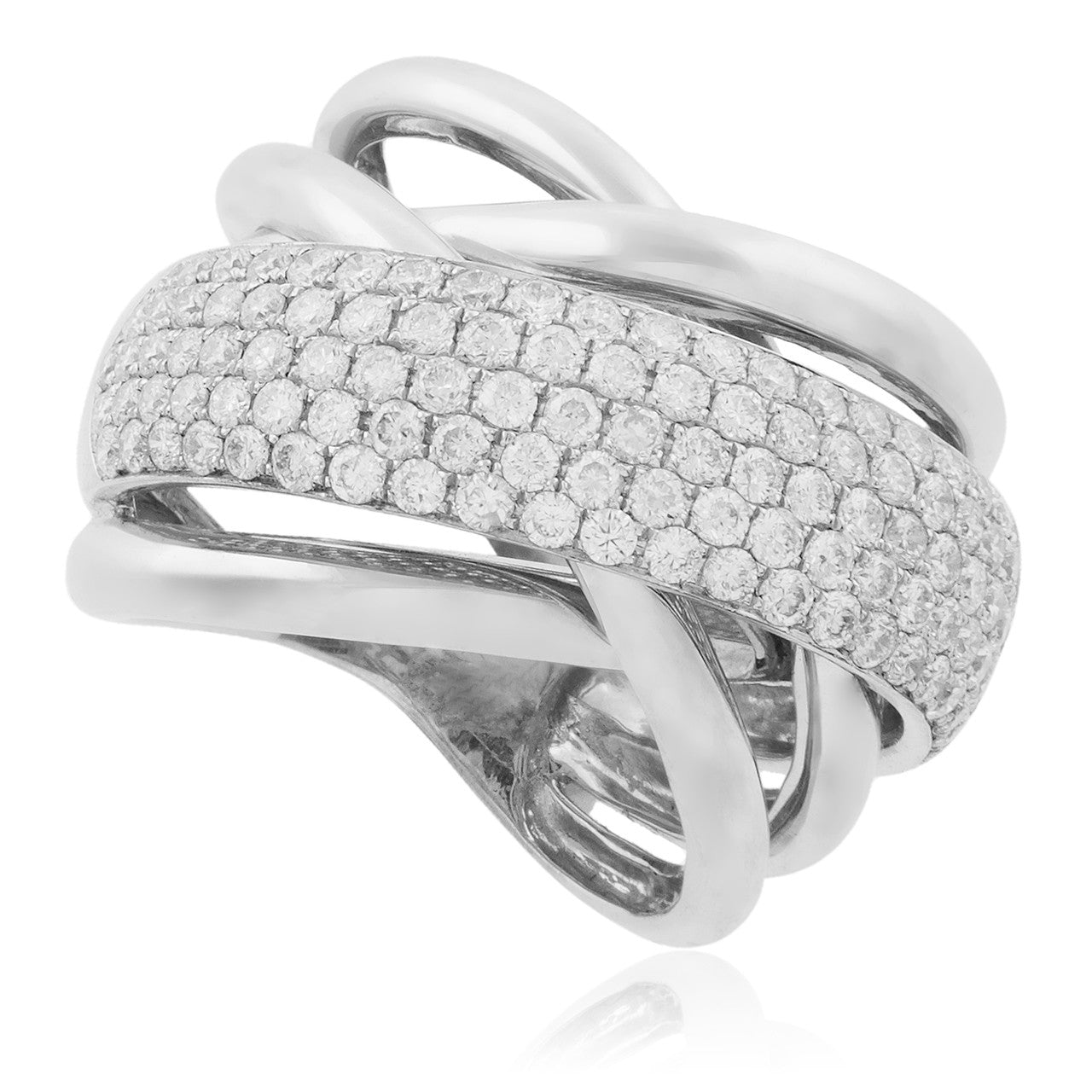 18K White Gold 2.20 ct Diamond Ring