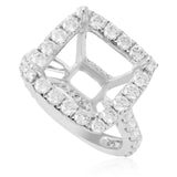 18K White Gold 2.20ct Engagement Ring Setting