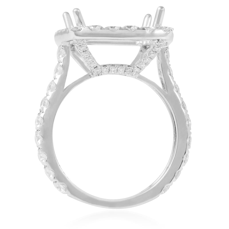 18K White Gold 2.20ct Engagement Ring Setting