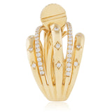 18K Yellow Gold .74ct Diamond Ring