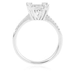 18k White Gold .77ct Baguette Diamond Ring
