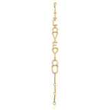 18k Yellow Gold 1.57ct I Love You Bracelet