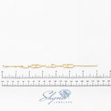 18k Yellow Gold 1.57ct I Love You Bracelet