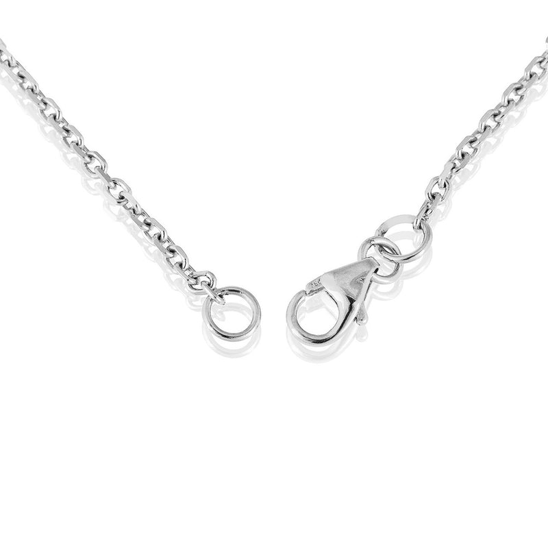 18k White Gold 1.25ct Yellow Diamond Heart Necklace