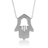 18k White Gold 0.29ct Diamond Hamsa Pendant