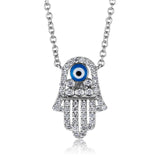 18k White Gold 0.32ct Diamond Hamsa Pendant