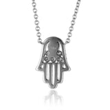 18k White Gold 0.32ct Diamond Hamsa Pendant