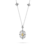 18k White Gold 3.38ct Fancy Diamond Necklace