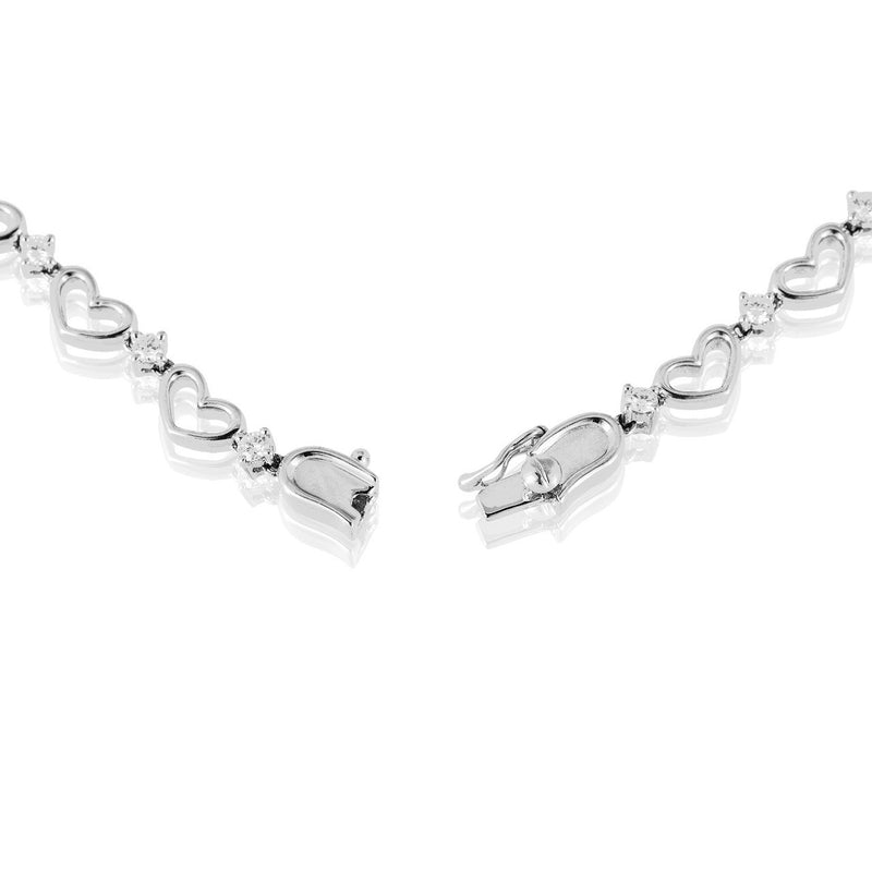 18k White Gold 6.95ct Drop Diamond Necklace