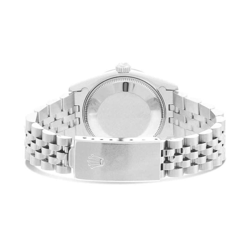 Rolex Datejust 31 mm Black Set Diamonds Dial White Gold