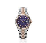 Rolex DateJust 31mm Two Tone Purple Dial