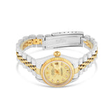 Rolex Lady Datejust 68273 31mm champagne diamond dial with two-tone Jubilee bracelet