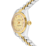 Rolex Lady Datejust 68273 31mm champagne diamond dial with two-tone Jubilee bracelet