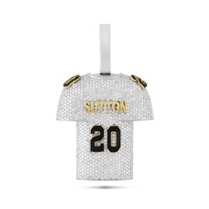 Custom Football Team Jersey with Number and Name Pendant
